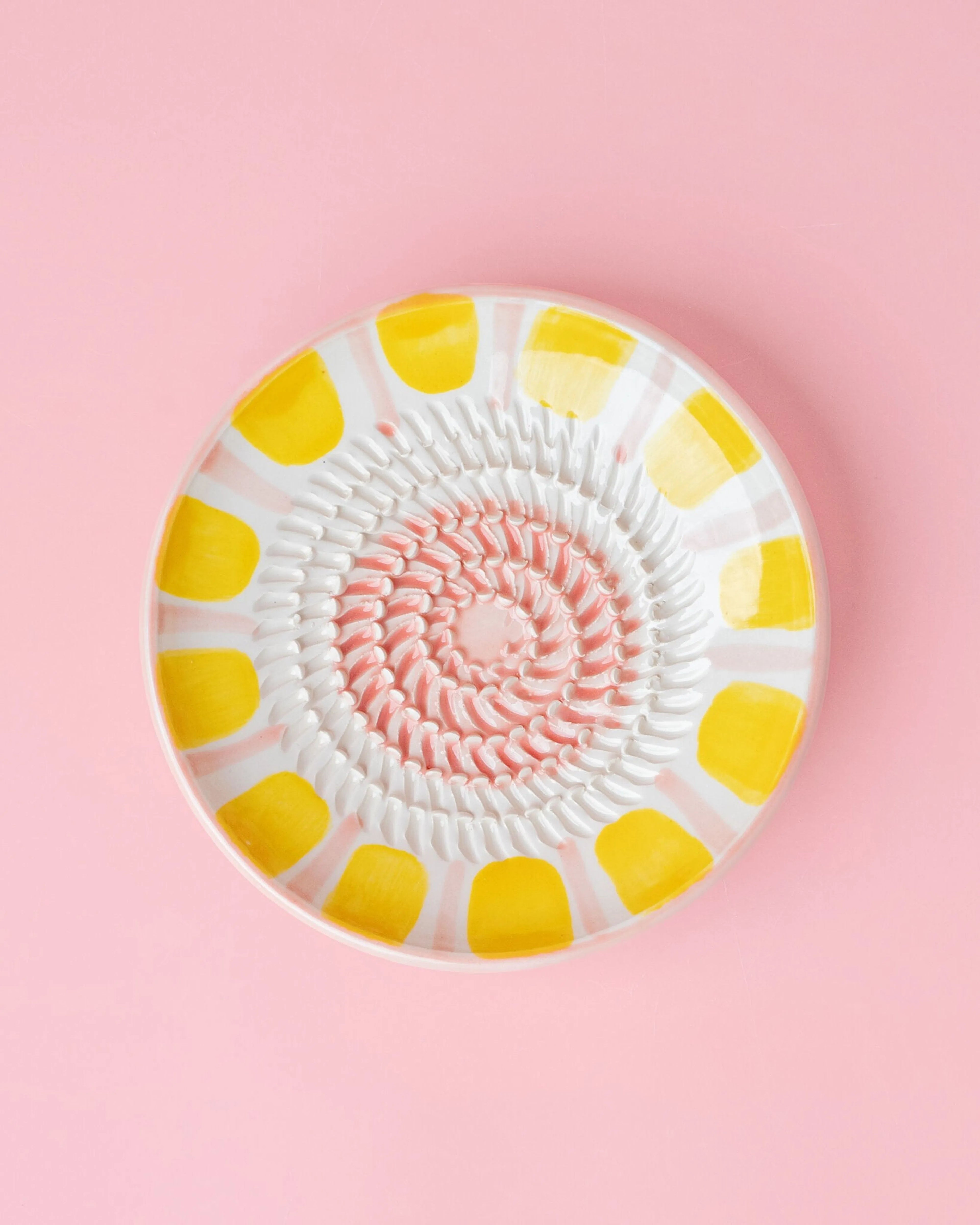 Raspbordje | Pastel roze en geel
