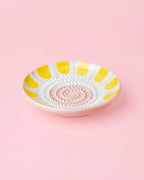 Raspbordje | Pastel roze en geel