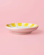 Raspbordje | Pastel roze en geel